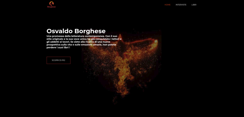 Immagine della Home page del sito di Osvaldo Borghese